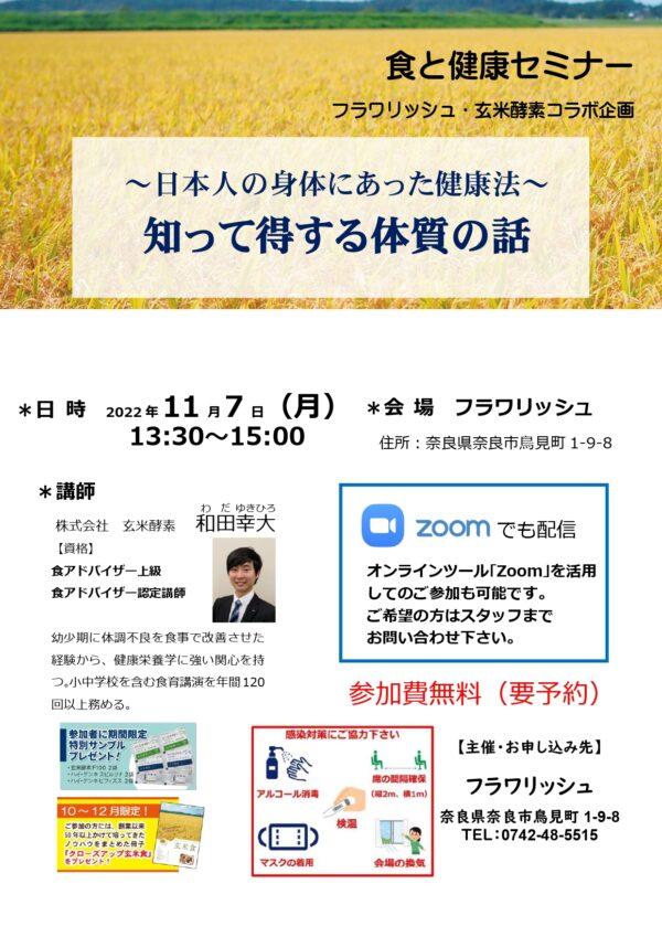 ～日本人の身体にあった健康法～　知って得する体質の話